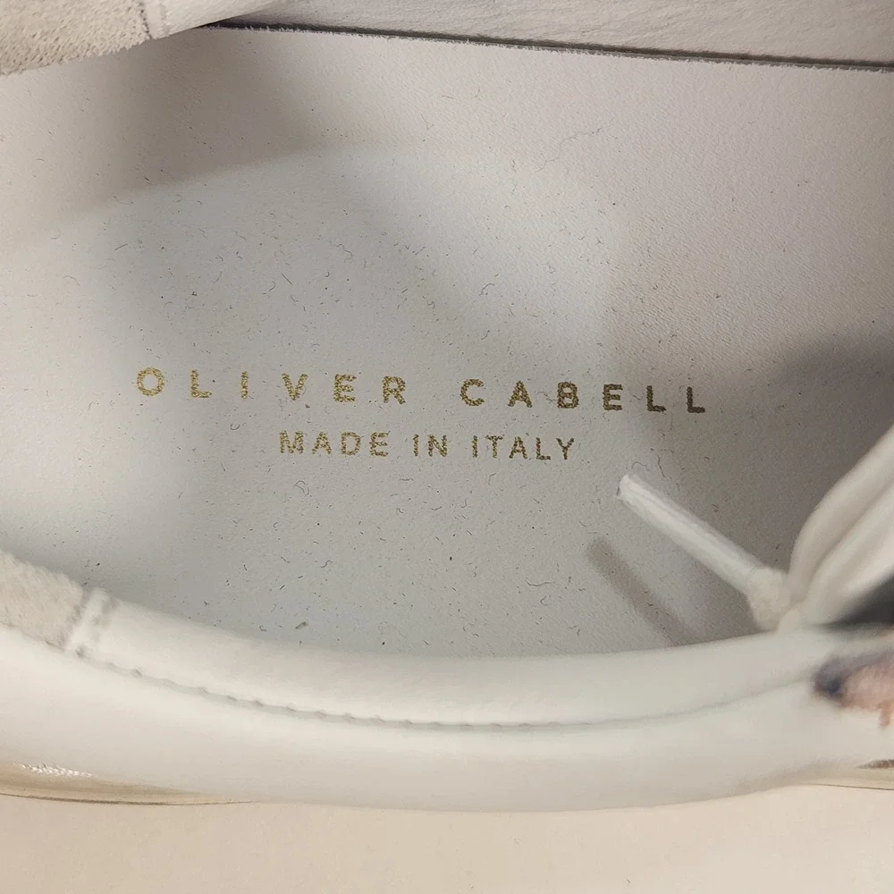 Oliver Cabell Malibu Low 1 White Leather Sneakers‎ EU 38 Made In Italy US 8